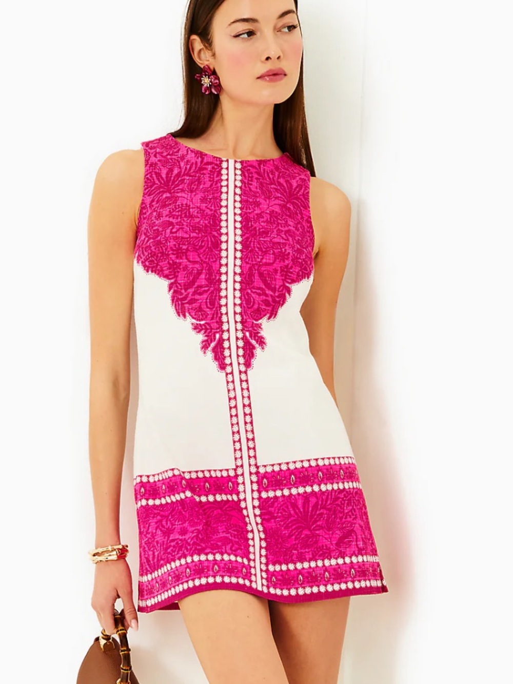 Lilly Pulitzer Mina  passion fruit Pink Sleeveless  Romper in jungle escape